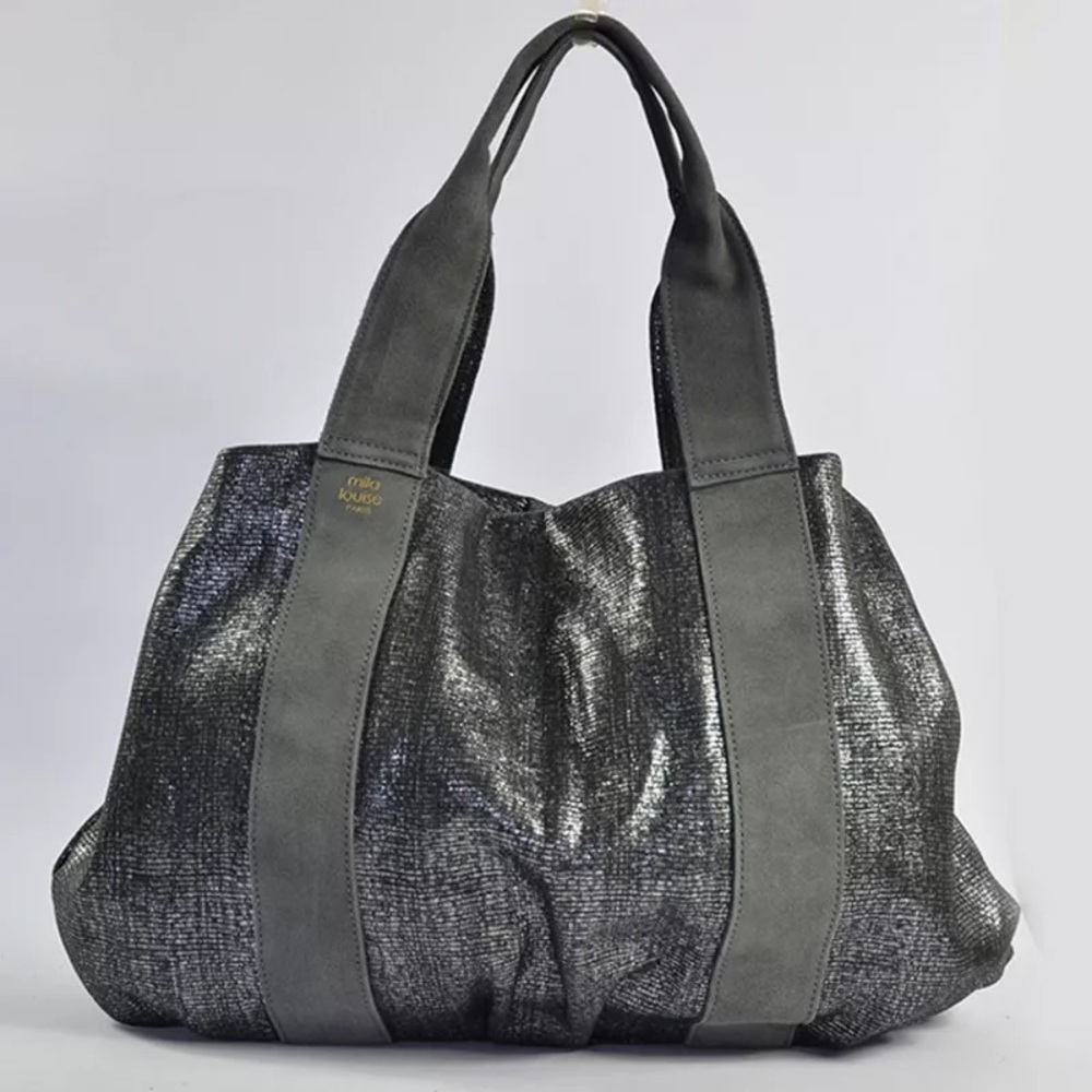 Mila Louise Prudy EP7 Grey Cabas Bag